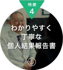 特徴4 わかりやすく丁寧な個人結果報告書