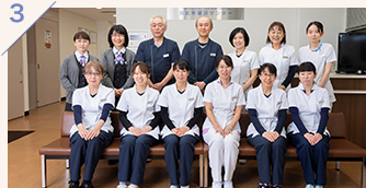 私たちは、受診者のための心地良い健診を心がけています